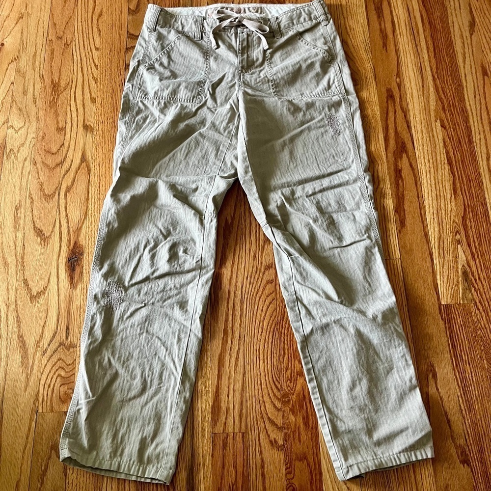 J. Crew Tan Straight Leg Pants Cotton Blend